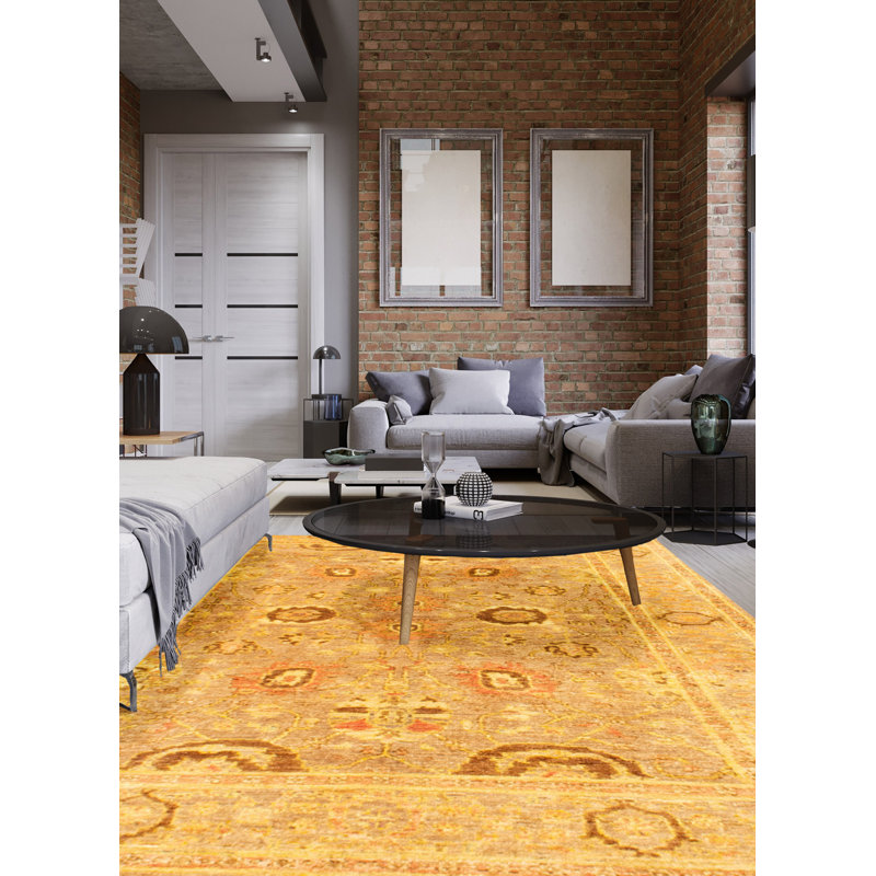 Tapis de zone en laine chobi 4 pi 3 po x 6 pi 3 po one-of-kind main-noué la 2010 Adrijana