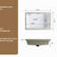 Rectangular Undermount Bathroom Sink, 15 - Inch Width, 22 Length, White Ceramic Lavatory, , Contemporary And Minimalist, Smooth Surface, Overflow Design *15 Inch Fired Ceramic, , Non Scratch, Acid ,