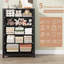 Commode 5 tiroirs moderne en bois, armoire haute avec tiroirs de rangement profonds, boutons en métal, polyvalente pour la chambre à coucher, le salon, le couloir, le vestibule, la chambre d'enfant, noir-1202472076