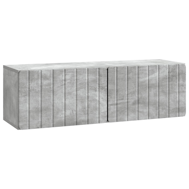 TV Stand, 30cm H x 98cm L x 31cm W, Concrete Grey