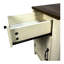 Table de chevet avec ports - armoire de porte de grange à tiroir brune et blanche pour table de chevet, armoire de style, + blanc, pratique