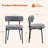 Upholstered Sherpa Modern Boucle Counter Dining Chair with Curved Back and Black Metal Frame-1523301840