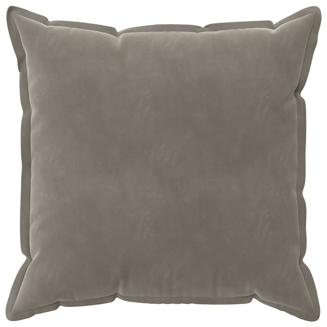 vidaXL - Cushion Cover - 70 x 70 cm - Velvet - Grey - Image 3