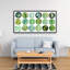 Green circles - 24"x48" Framed canvas