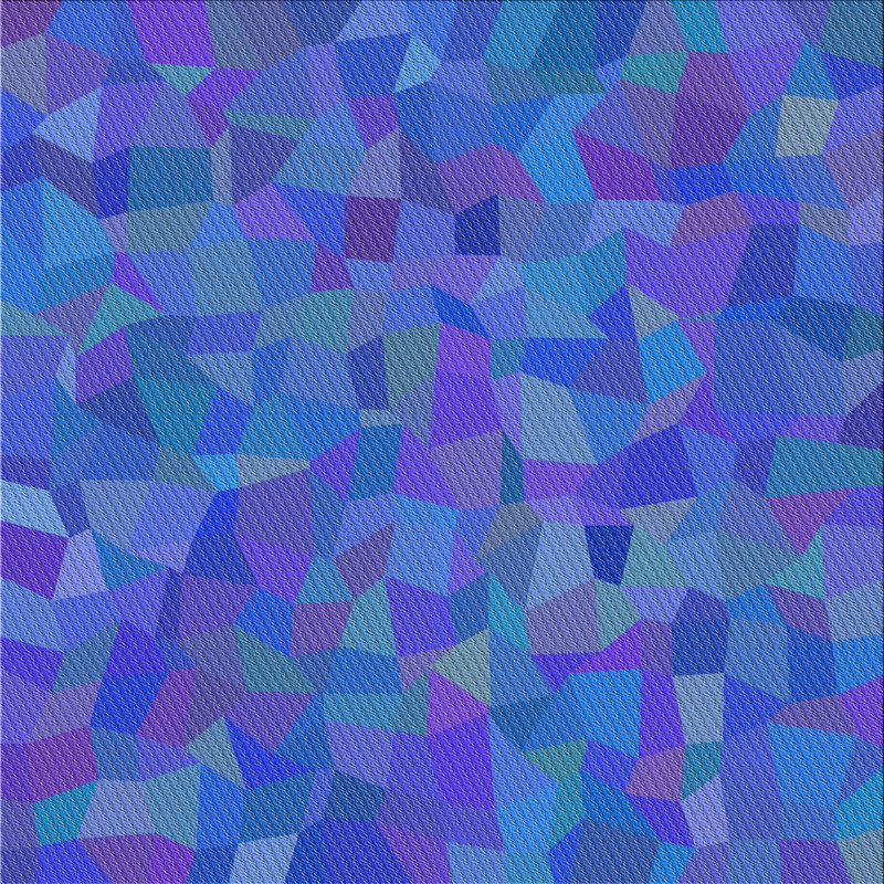 Tapis à motif abstrait bleu et rose, Carré 8 pi