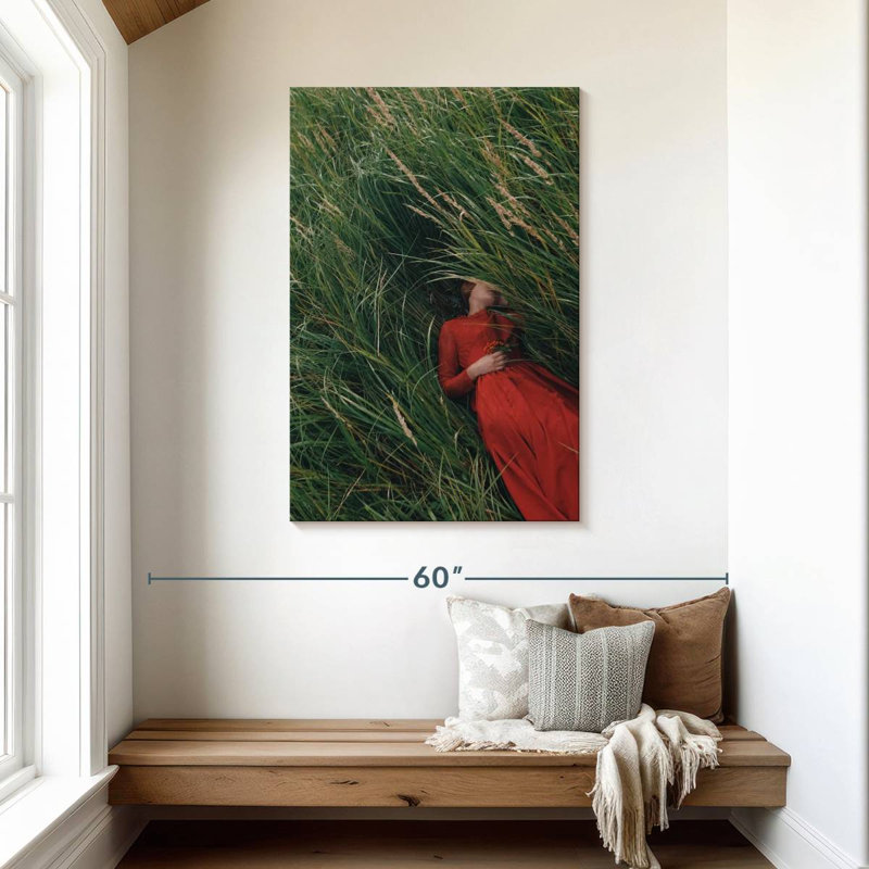 Woman In Red, 45" H x 30" W