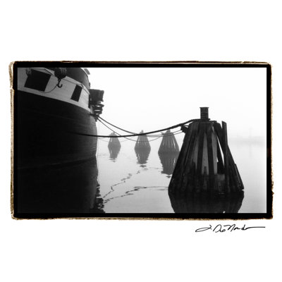 Secure Mooring by Laura DeNardo - Wrapped Canvas Art Print