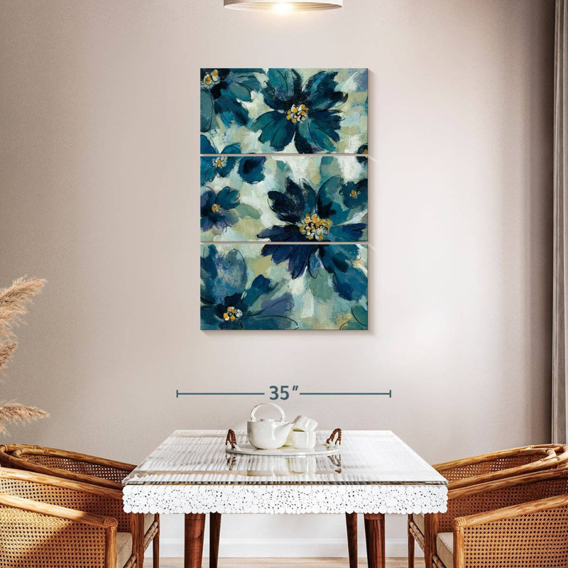Avery Inky Floral III, 45" H x 28" W