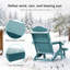 Chaise pliante Adirondack avec repose-pieds rétractable, chaise de patio résistante aux intempéries-1031495060