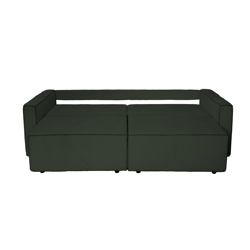 3 Seater Sleeper, Dark Green