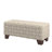 Lindo Walnut Finish Woven Bench - Fabric Woven-1880683497