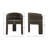 Rafaelof Fully Assembled Solid Wood Barrel Arm Dining Chair-85038584