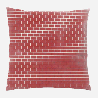 Bricks Throw Pillow