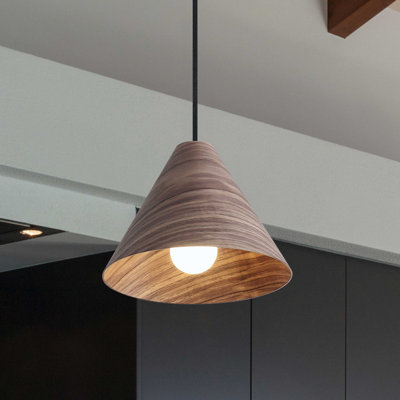 Aimili Hanrahan 1 Light Mini Pendant in Light Walnut
