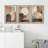 Nordic Shapes " Abstract Neutral And Earth Tones With Geometric Shapes Illustrations Modern Art Decor Living Room " 3 - Pieces-100780579-100780580