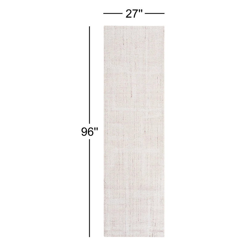 Tapis en laine touffeté à la main Galipeau, Tapis de couloir 2 pi 3 po x 8 pi