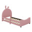 Upholstered Daybed With Rabbit Ear Shaped Headboard