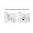 48" Bathroom Vanity&Sink, Freestanding Storage Cabinet With 3 Doors&Open Shelf, White Round Ceramic Vessel Basin With Stone Pattern&Carrara White Sintered Stone Countertop, Woodgrain Color