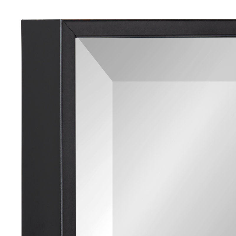 Logsdon Flat Mirror, 24" x 36" , Black