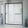 Infinity-Z 60" W x 36" D x 76.75" H Semi-Frameless Rectangle Shower Enclosure with Towel Bar