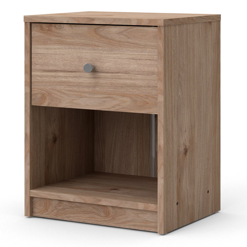 Gott 1 Drawer Bedside Table, Brown