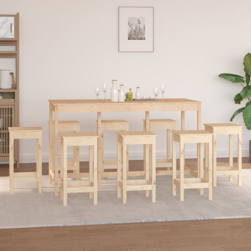 Sagaponack Solid Wood Dining Set, Natural
