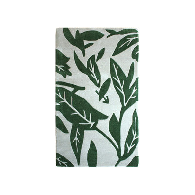 Hand-Made Foliage Accent Rug
