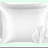SilkLock Hair-Safe Pillowcase Set - 2 Pack Zippered Pillow Covers - White Pillowcases - Hair Protection Pillow Cases