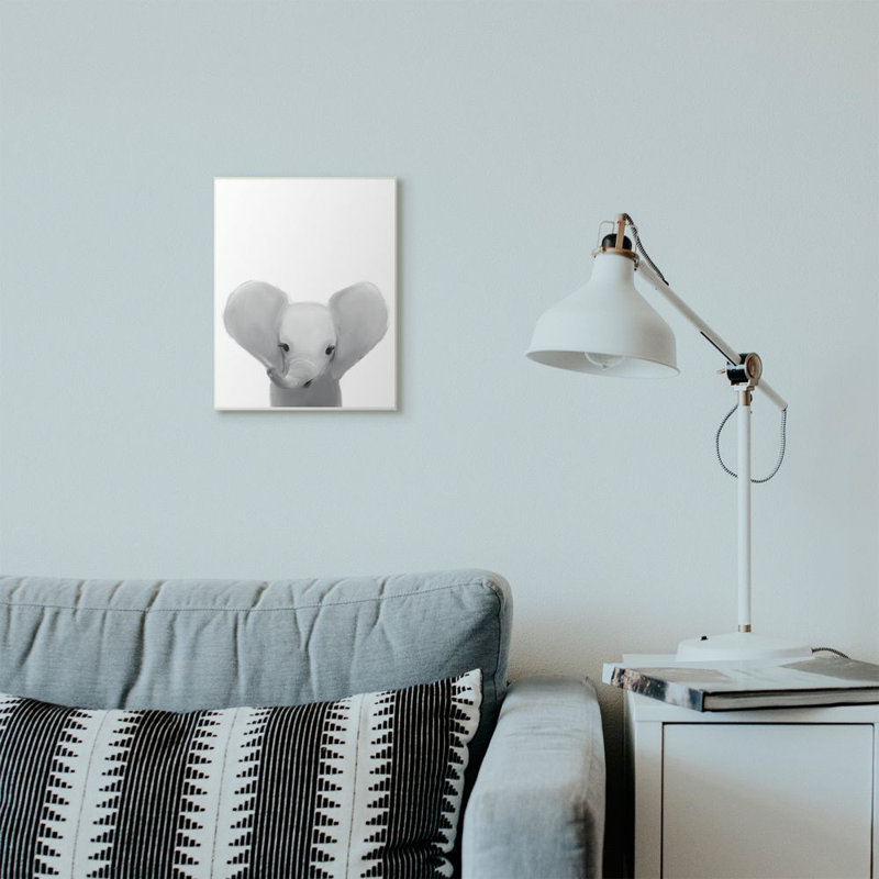 Décoration murale Schutt, bébé éléphant, enfants, H 18 po x l 12 po x P 0,5 po, Plaque murale