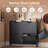 Shoe Cabinet with 4 Flip-Drawers Thin Narrow Shoe Rack Slim Shoe Storage Organiazer for Entryway, Hallway, Black-436697436