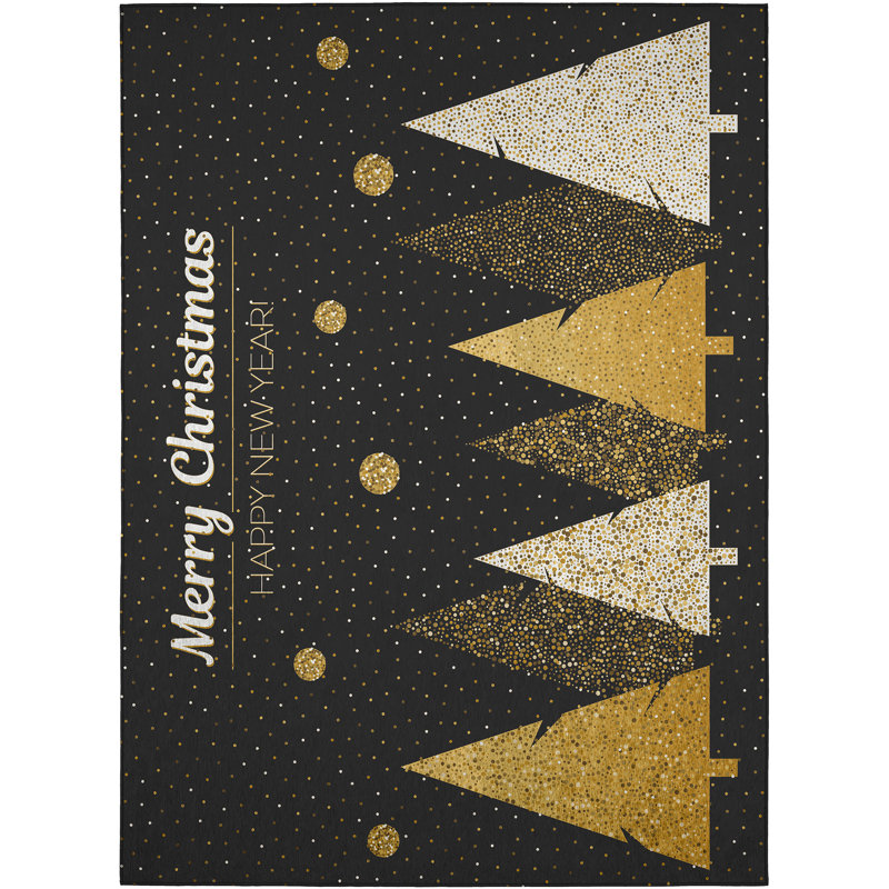 Ginine Washable Indoor / Outdoor Rug, Rectangle 3' x 5'