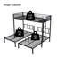 Metal Triple Twin Bunk Bed/ Can Be Separated Into 3 Twin Beds