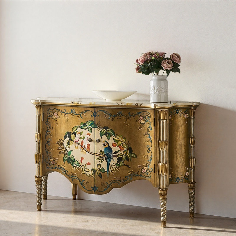 Creative Champagne Entrance Cabinet