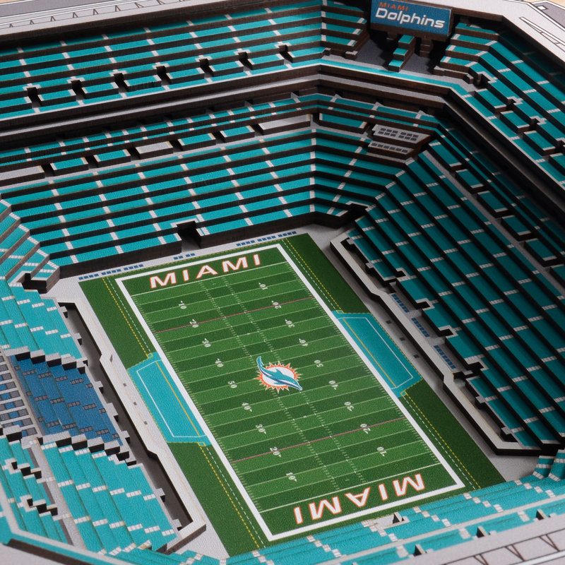 Traditional Entertainment Wall Decor, Miami Dolphins