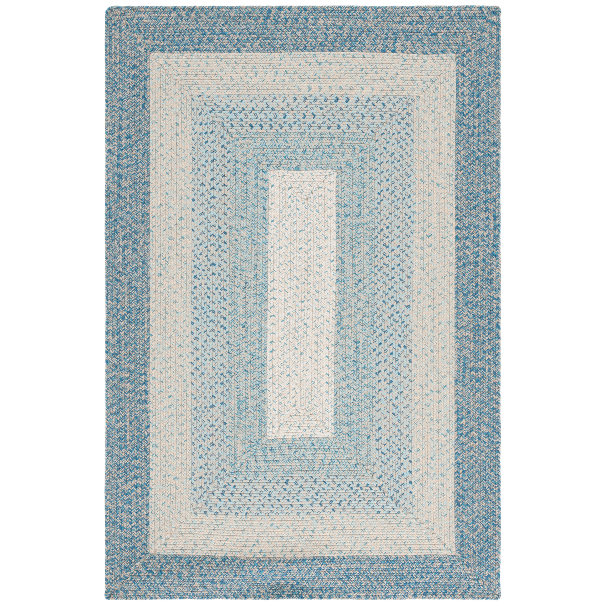 Rotella Woven Performance Machine Washable Performance Chevron Rug, Oval 3' x 5'