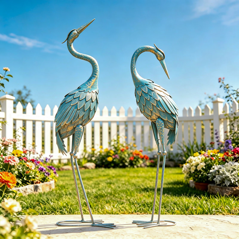Ensemble de 2 grues de jardin Haraway