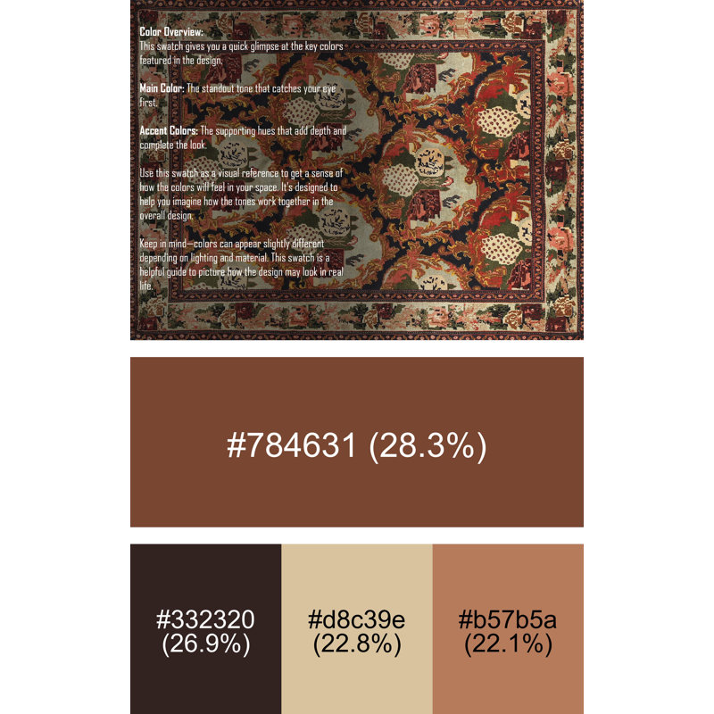 Tapis rouge Springs Southwestern, Rectangle 7 pi x 9 pi