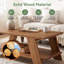 Solid Wood Four Leg Coffee Table with Storage