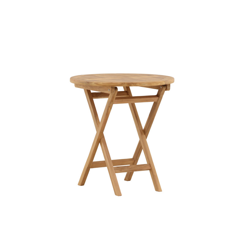 Faul Round Teak Outdoor Dining Table , 70cm cm W 70cm cm D
