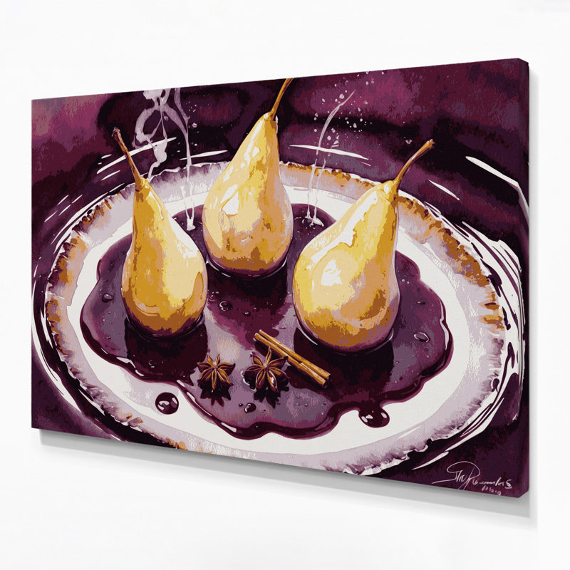 Art mural sur toile rouge, H 11 po x l 14 po