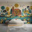 Papier peint rétro Mid Mid Modern-630981589-630981588