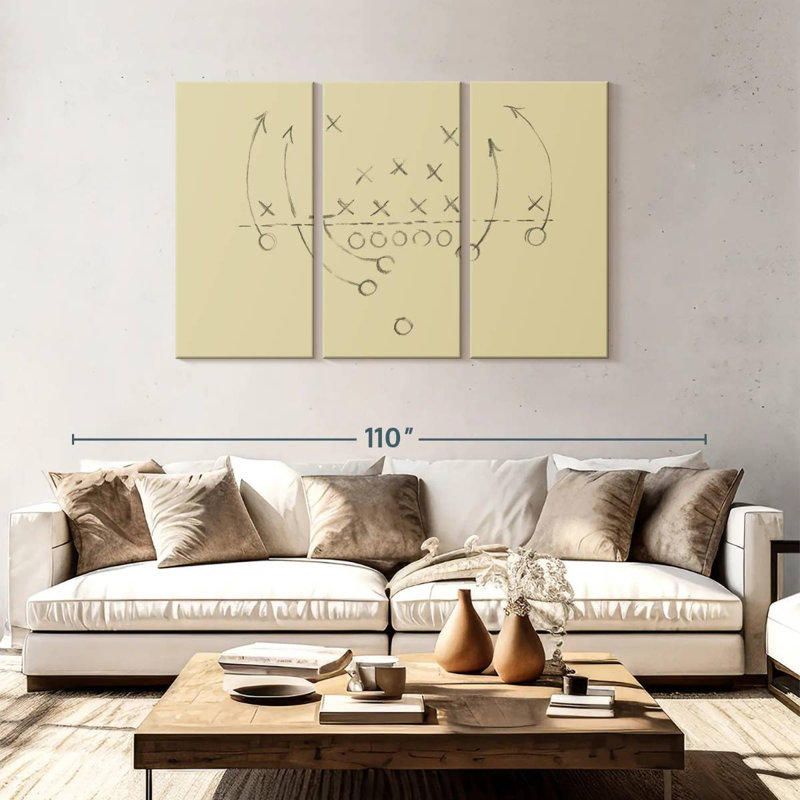 Sireci Playbook I, 48" H x 74" W