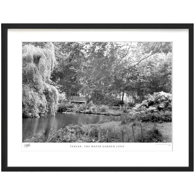 Veryan, The Water Garden C1955 by Francis Frith - Single Picture Frame Print, 28cm H x 36cm W x 2.3cm D