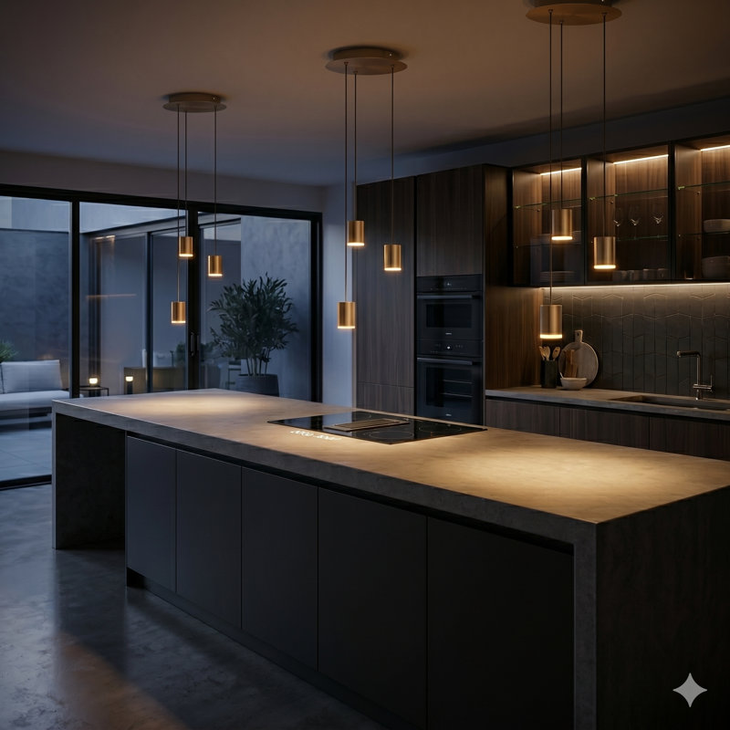 Andromedae 3 - Light Cluster Pendant, Brass