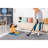 Area Rug In /Grey Palette - 6X9 Non-Shedding Stain For Office Easy Maintenance, Dining Room Home-899757289