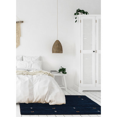 Tapis carré en laine nouvel âge carré unique de 3 pi 11 po x 3 pi 11 po