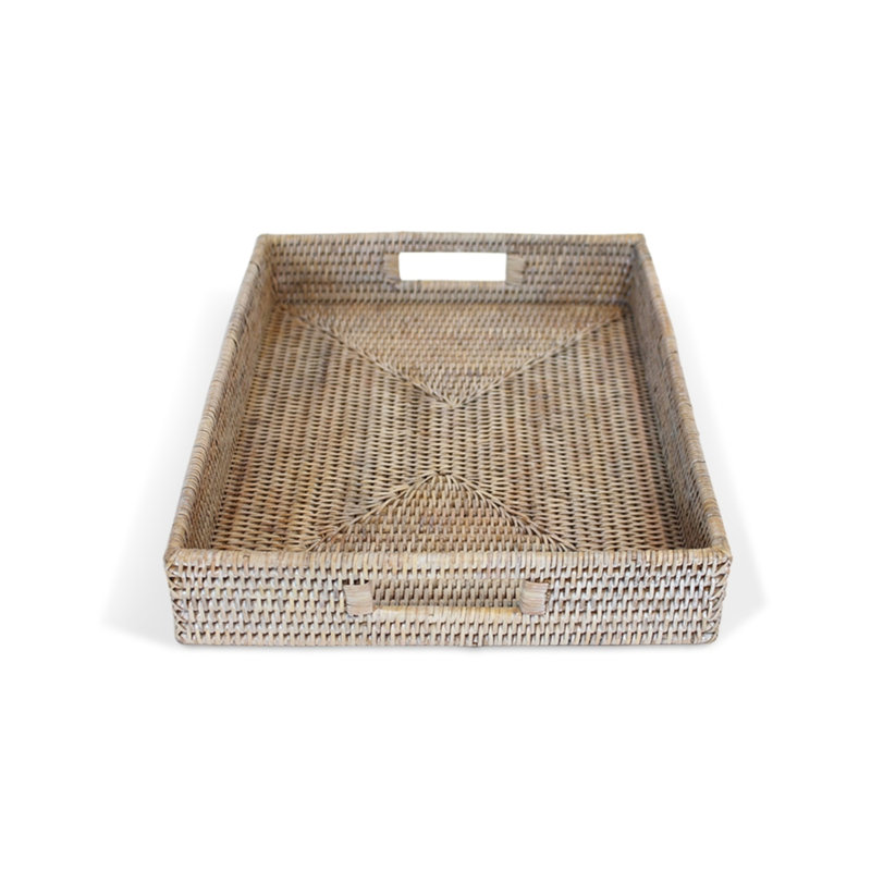 Bathroom Tray, White Wash