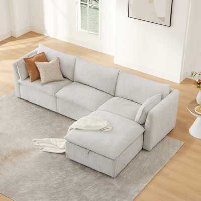 Greylan 114'' W 4-Piece Upholstered Sectional