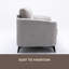 Causeuse en tissu 60 po-1895729598