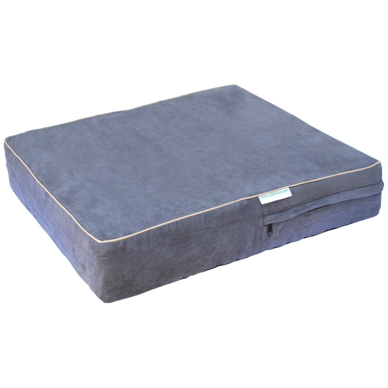 Medium Blue Orthopedic Waterproof Memory Foam Pet Bed